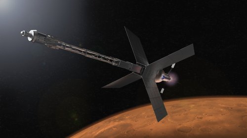 A novel concept for a multiplanetary crewed mission to Mars and Ceres