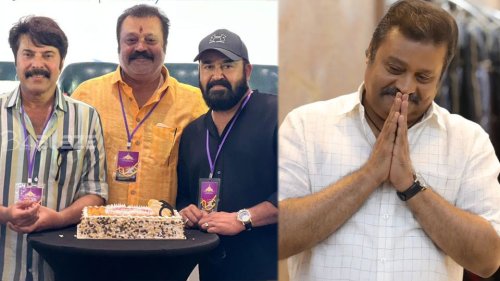 Suresh Gopi shared a birthday pic with Mohanlal and Mammootty