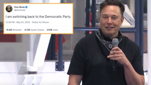 4D Space Chess: Elon Musk Switches Back To Democratic Party, Harrassment Accusations Immediately Withdrawn