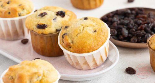 Rosinen-Muffins mit Joghurt: einfach, saftig, schnell
