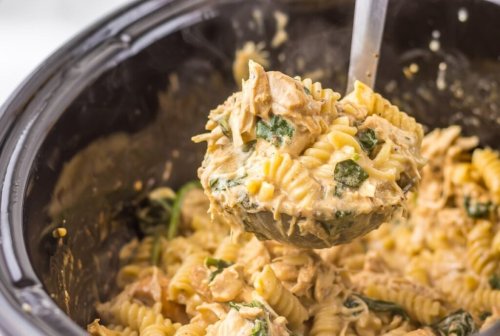 Slow Cooker Caesar Chicken With Pasta