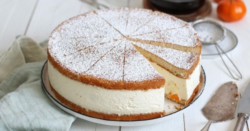 Classic German Quark Cream Cake with Mandarin Oranges | Bake to the roots