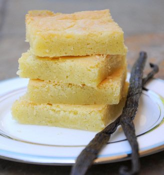 Vanilla Bean Blondies - Baking Bites