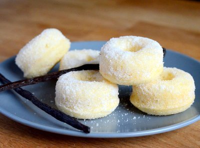 Vanilla Bean Mini Donuts - Baking Bites