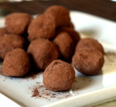 Dark Chocolate Hazelnut Truffles - Baking Bites