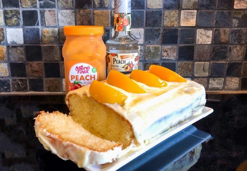 Peaches and Cream Loaf Cake – A Boozy Recipe