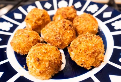 Keto Cheesy Cauliflower Rice Balls | BaldHiker