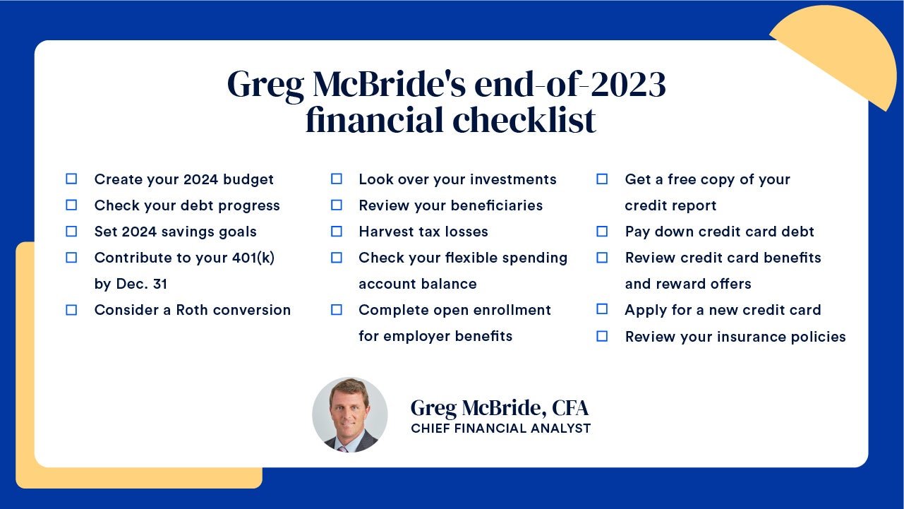 Greg McBride’s 2023 financial checklist - cover
