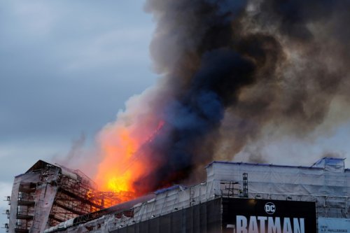 Massive Fire Engulfs Copenhagen's Historic Stock Exchange