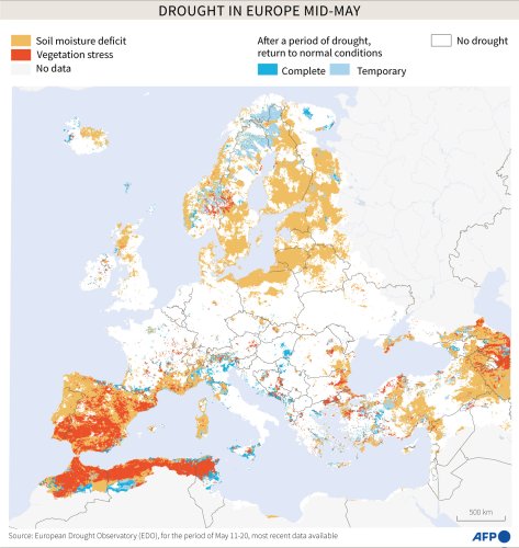 Drought In Europe At The Beginning Of May