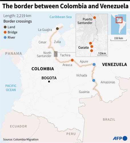 The Border Between Colombia And Venezuela