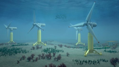 Windräder unter Wasser: Start-up zeigt neues Gezeitenkraftwerk