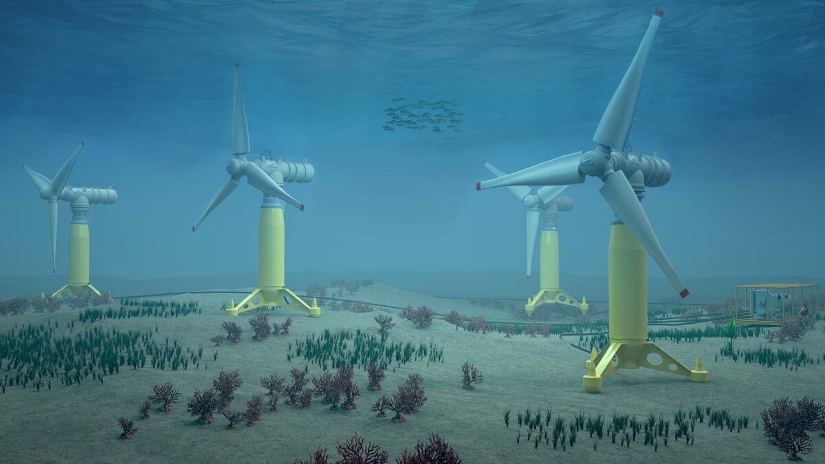 Windräder unter Wasser: Start-up zeigt neues Gezeitenkraftwerk
