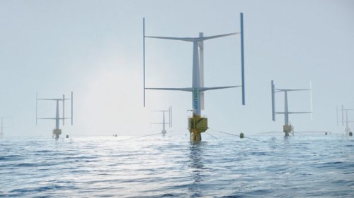 Schwimmende Windkraftanlage mit vertikaler Achse nimmt Betrieb auf