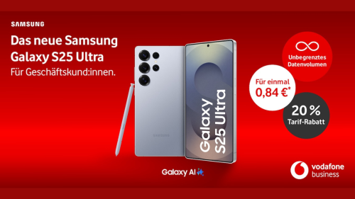 Das Samsung Galaxy S25 für nur 84 Cent – jetzt bei Vodafone!