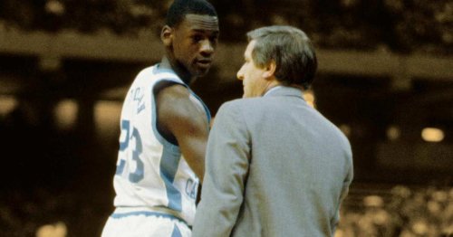 Dean Smith on Michael Jordan's game-winner vs. Georgetown in '82: "It's funny how people say that Michael led us to a national title"