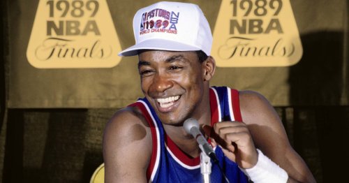 “We had to wear the black hats because the Celtics and the Lakers were wearing the white hats” - Isiah Thomas on the Pistons embracing their Bad Boys imagery