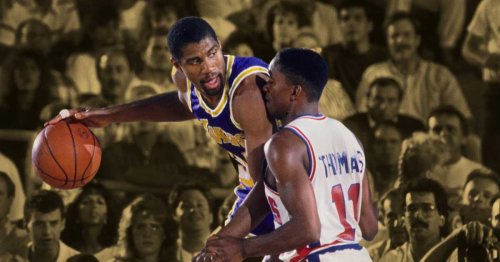 Isiah Thomas explains why he couldn't hold back tears when Magic Johnson apologized to him: " he was man enough to say I'm sorry"