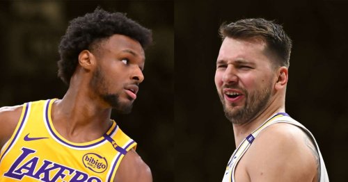 "Woah, he wasn't doing that before" - Paul Pierce is convinced Bronny James can be a backup for Luka Doncic
