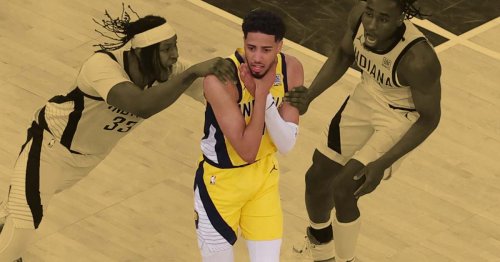 "I think I might have wasted it" - Tyrese Haliburton on replicating Reggie Miller's "choke" celebration in Game 1 vs. Knicks