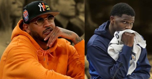 Carmelo Anthony talks about how disrespectful it was for Anthony Edwards to shoot left-handed in the ASG: “Adidas should have been like, ‘You are fu*king bugging’
