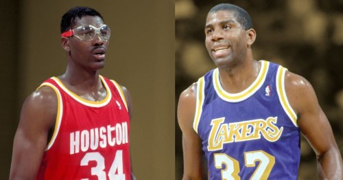 "He got so mad that the next day he blocked like 20 shots" - Magic Johnson reveals that he once didn't allow Hakeem Olajuwon to practice at UCLA