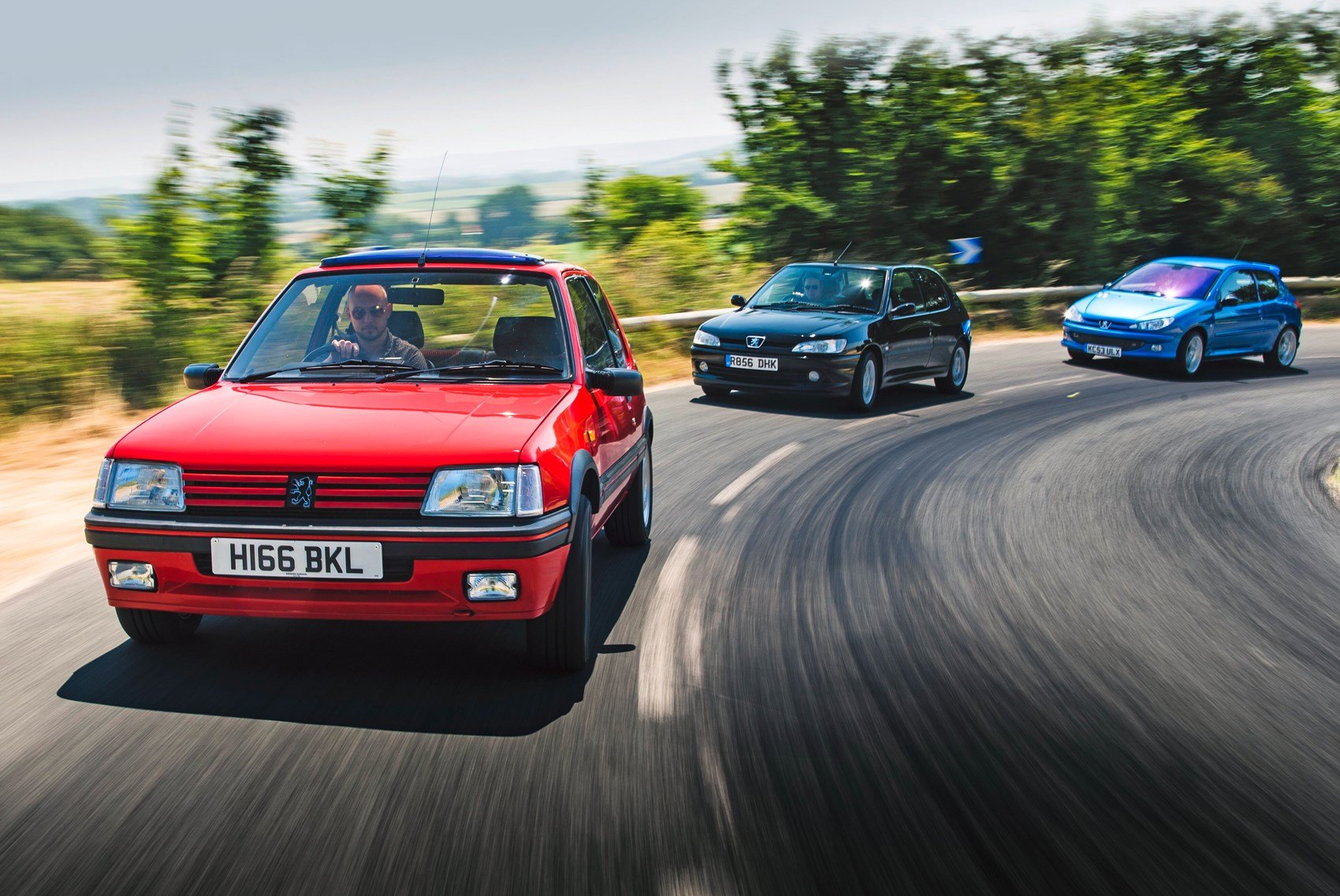 Forefathers of GTi’s future: Peugeot 205 GTi vs 306 GTi-6 and 206 GTi triple test