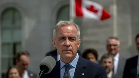 Mark Carney says Canadians are not 'impressed' by UK's invite to Trump