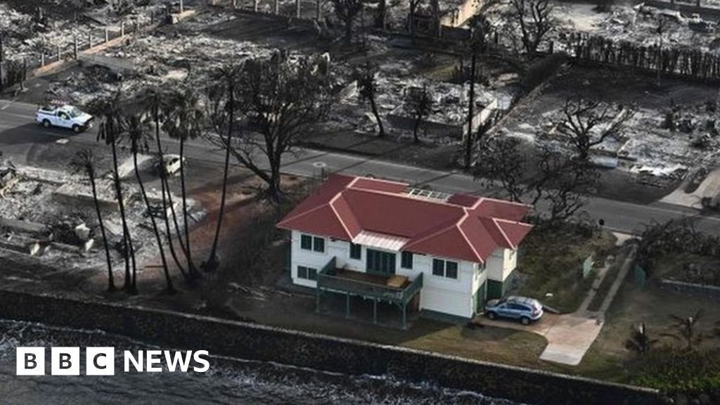 Hawaii wildfires: The red Lahaina house that survived Maui fires