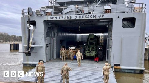 US military ship heading to Gaza to build port - BBC News