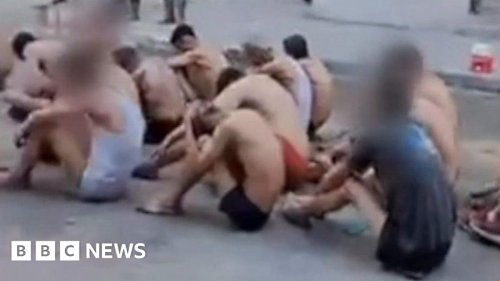 Video shows stripped Palestinian men detained in Gaza