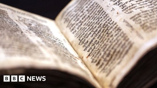 Oldest most complete Hebrew Bible goes on display in Israel before sale