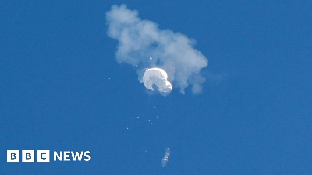 China balloon: US shoots down airship over Atlantic