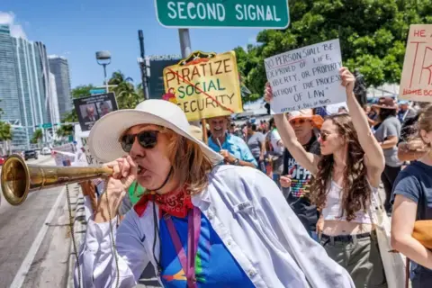 Thousands join anti-Trump protests across US