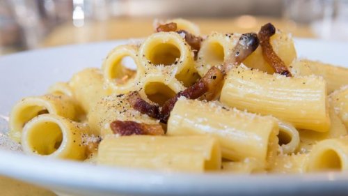 Carbonara from a centuries-old trattoria