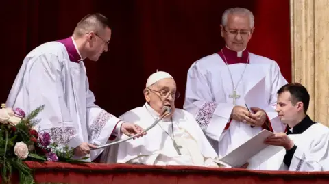 Pope wishes worshippers Happy Easter after serious illness