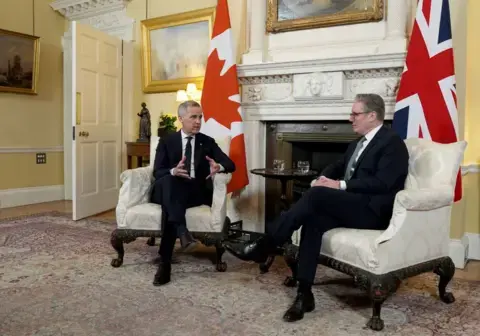 King meets Carney in symbolic support for Canada