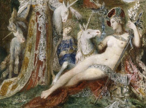 Le Moyen Âge ensorcelant des tableaux de Gustave Moreau mis en lumière