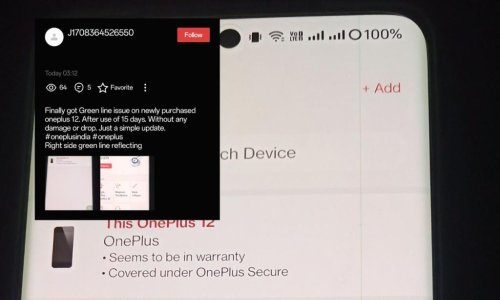 First OnePlus 12 Green Line Issue Pops Up: Should You Be Worried?