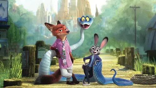 Premières images de Zootopia 2 : de nouveaux animaux et Gary, le serpent incarné par Ke Huy Quan