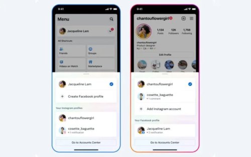 Meta teste une méthode simple pour passer de Facebook à Instagram et inversement