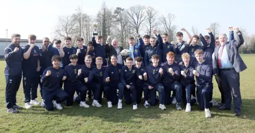 NI school receives very special visit after historic rugby success
