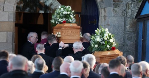 Alex Easton pays tribute at funeral to those who tried to save his parents