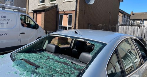 Neighbours woke to "smashing glass and screams" after two hit by car