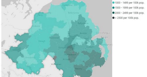 NI postcodes worst hit by new positive Covid cases