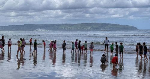 In pictures: Whole school ditches class for a day at the beach