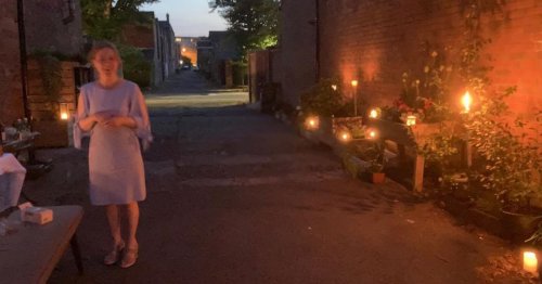 Belfast alley transformed for retired teacher's surprise 60th
