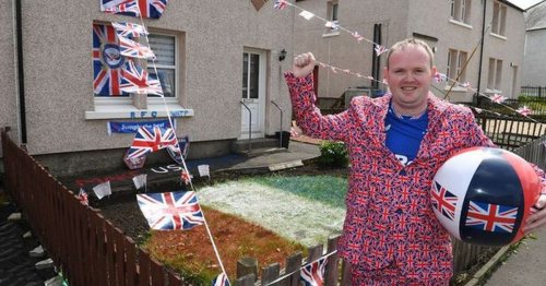 Rangers fan trolled after garden makeover goes badly wrong