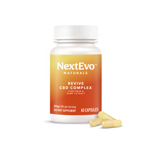 NextEvo Naturals Launches Water Soluble Revive CBD Complex Curcumin And 