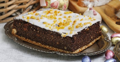 Leckerer Blechkuchen wie von Oma: Mohnkuchen mit cremiger Füllung und Glasur – schnell gebacken, perfekt fürs Wochenende